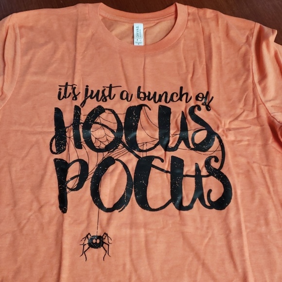 Bella Canvas Tops - Focus pocus orange blouse Size M